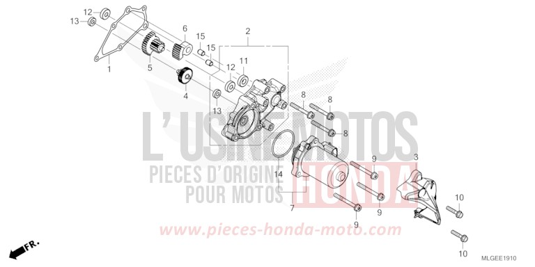 REDUZIERGETRIEBE von Africa Twin DCT MAT BALLISTIC BLACK METALLIC (NHA86) von 2023